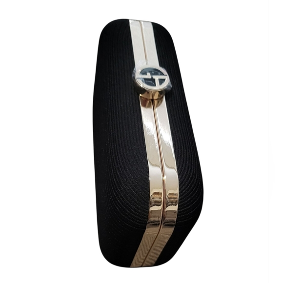 Giorgio Armani Black and Gold Clutch - Picture 3 of 6